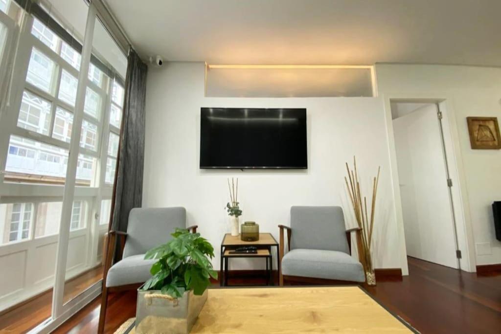 Apartament Apartamento 2H 2B En El Centro Con Garaje A Coruña Zewnętrze zdjęcie